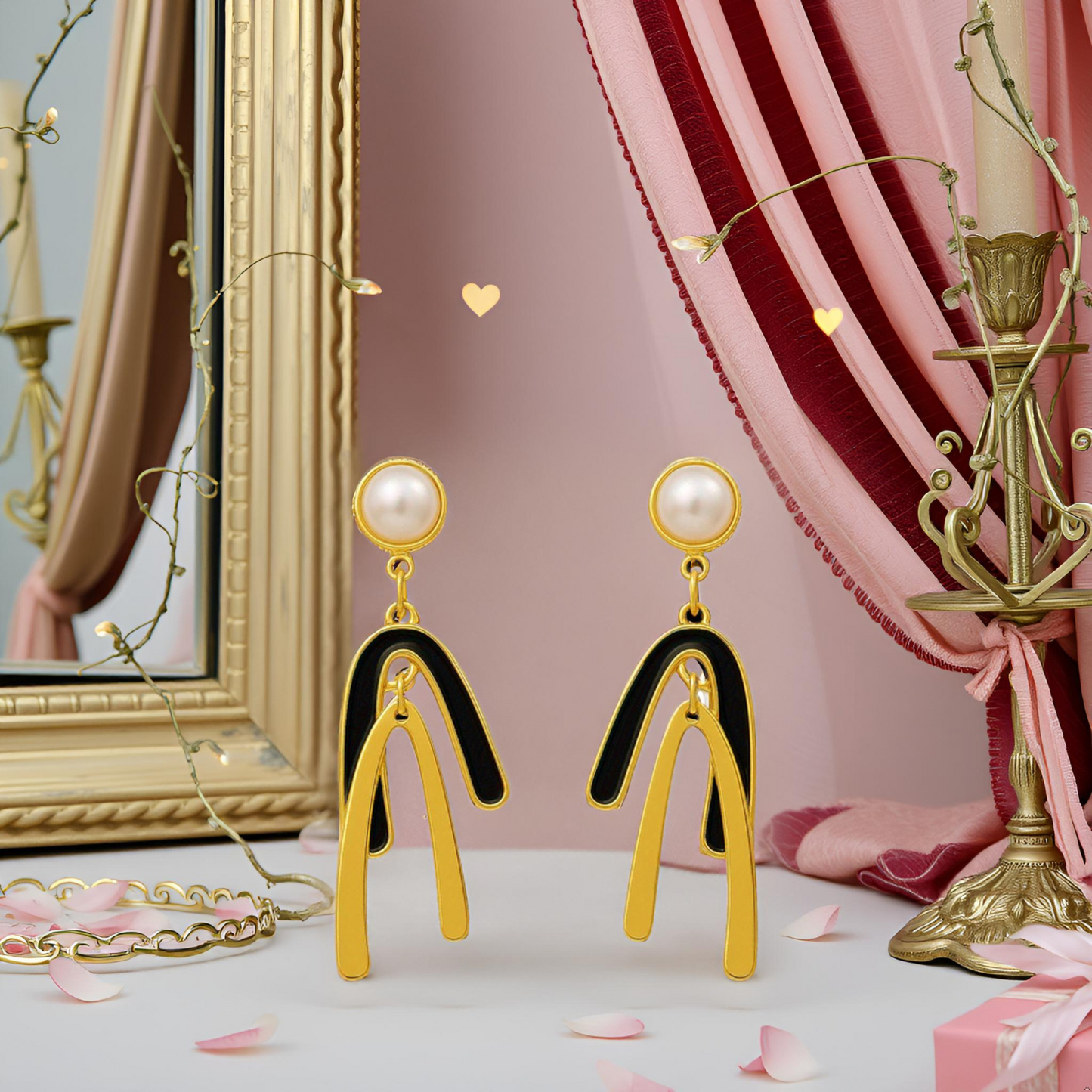 K-Pop Inspired Elegant & Luxurious Pearl Tassel Long Drop Earrings for Women