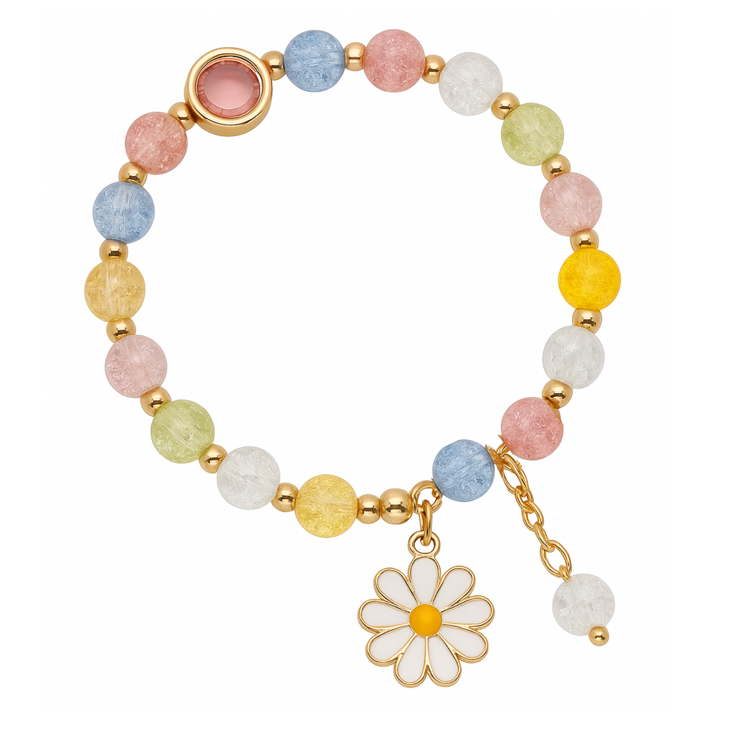 Beaded Flower Charm Bracelet for Girls & Women Stylish for Kids, Women & Gift Pack