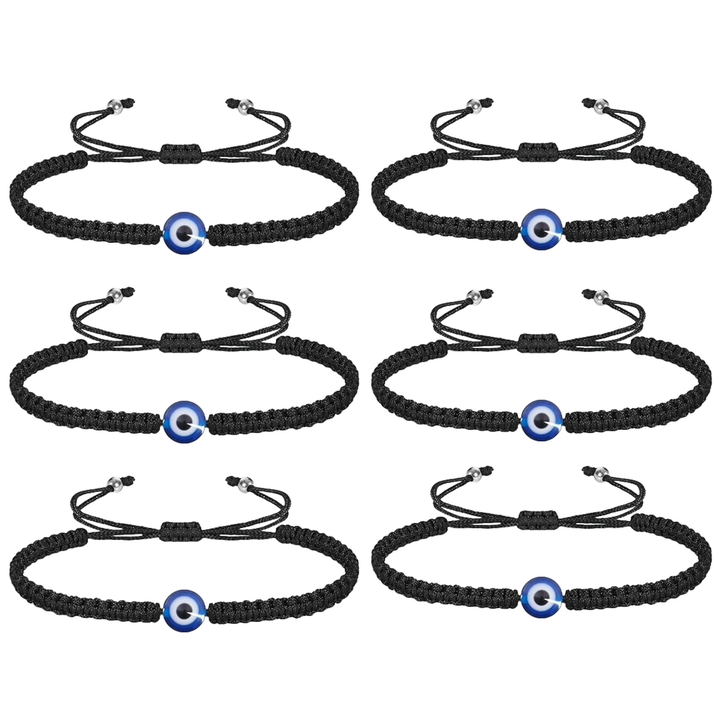 Macrame Design Handmade Adjustable Black Thread Nazariya Bracelet for Protection & Good Luck