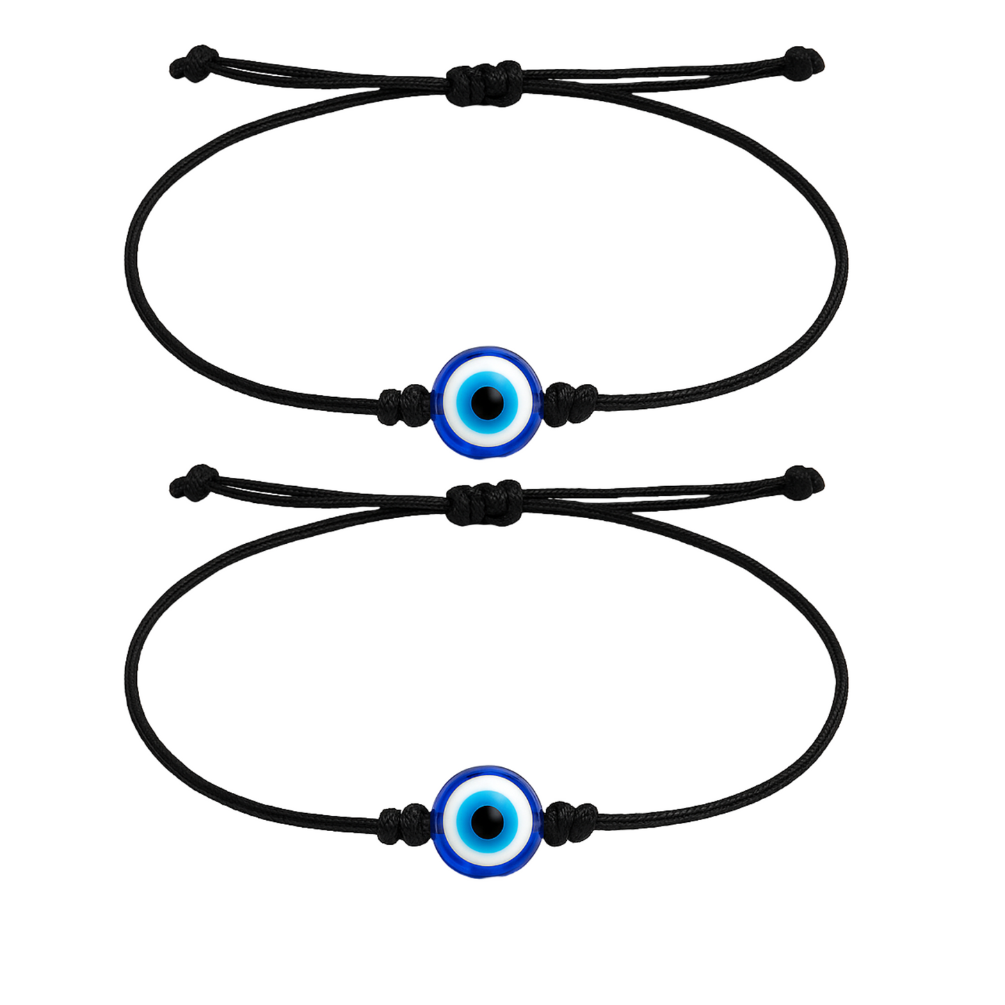 Handmade Adjustable Black Thread Nazariya Bracelet for Protection and Good Luck