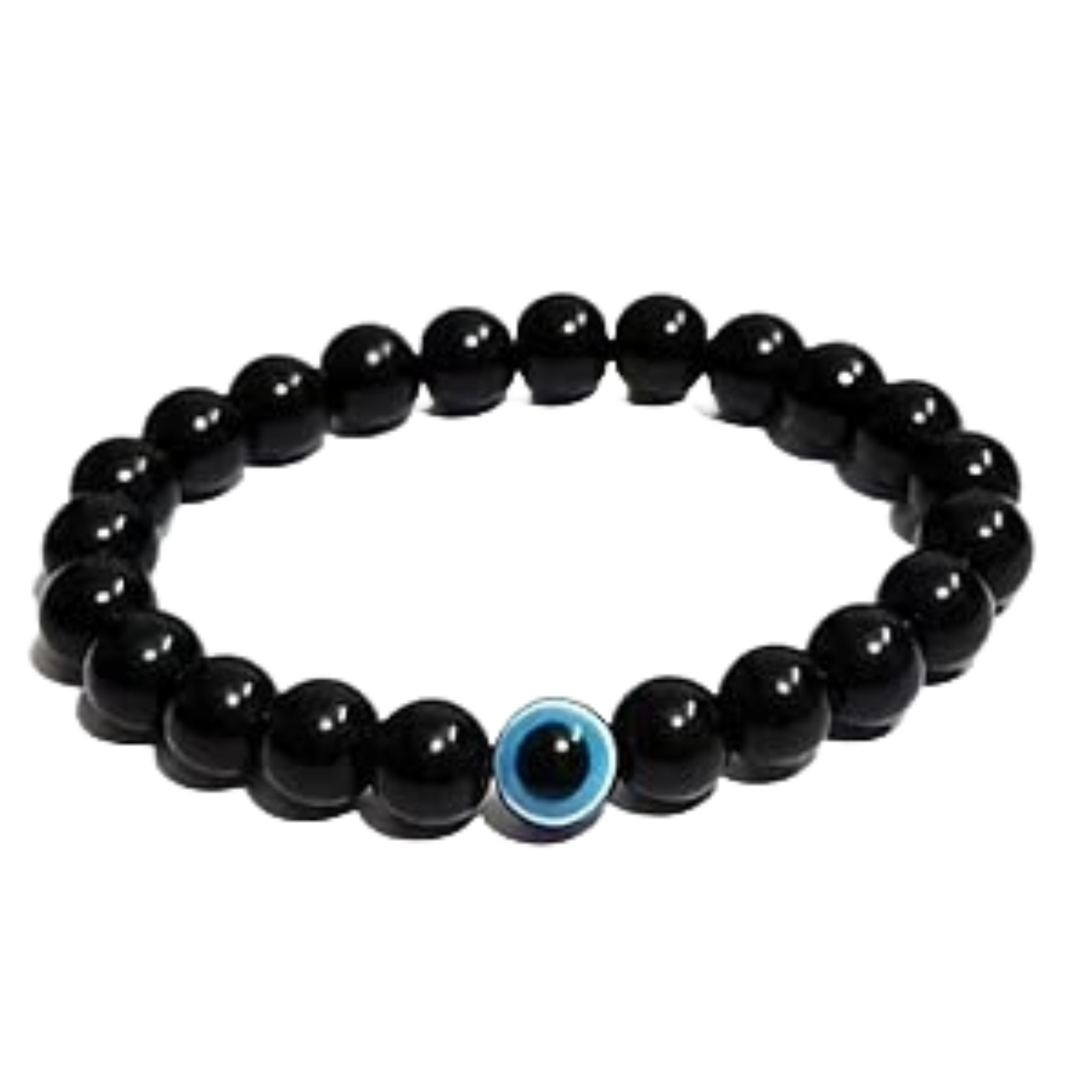 Black Evil Eye Bracelet Beads Set for Men & Women
