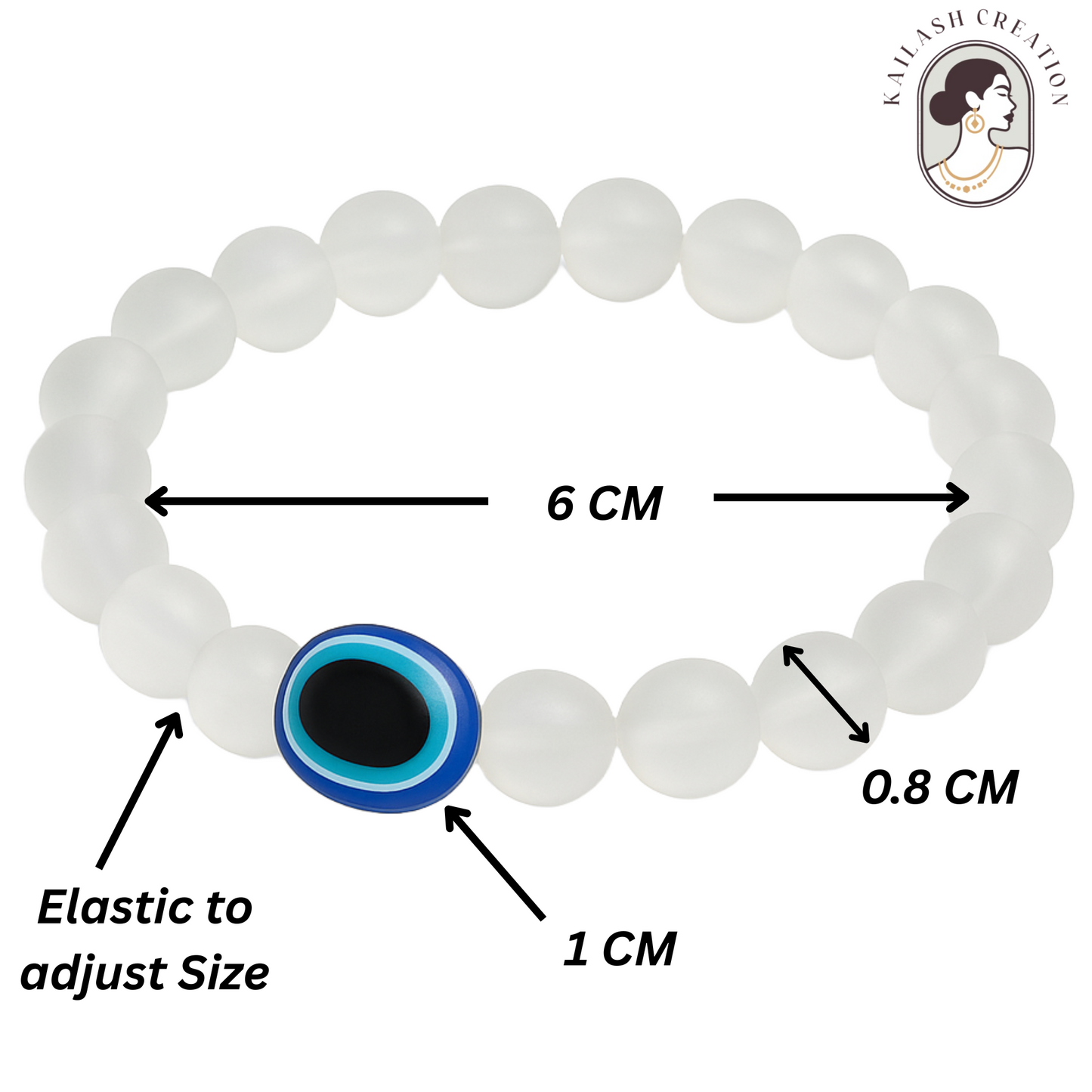 Multicolor Eye Bracelet Beads Set for Men Women Girls and Boys