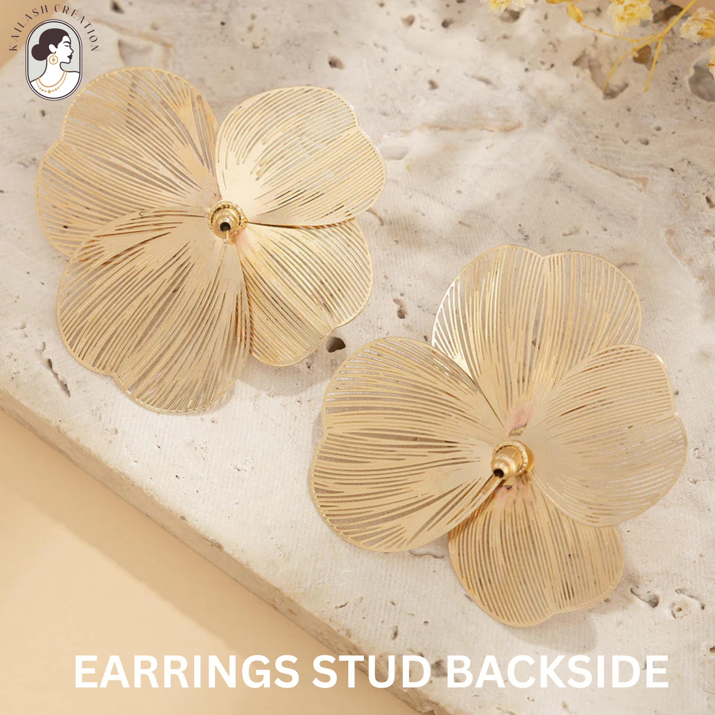 Floral Faux Pearl Earrings Set for Women