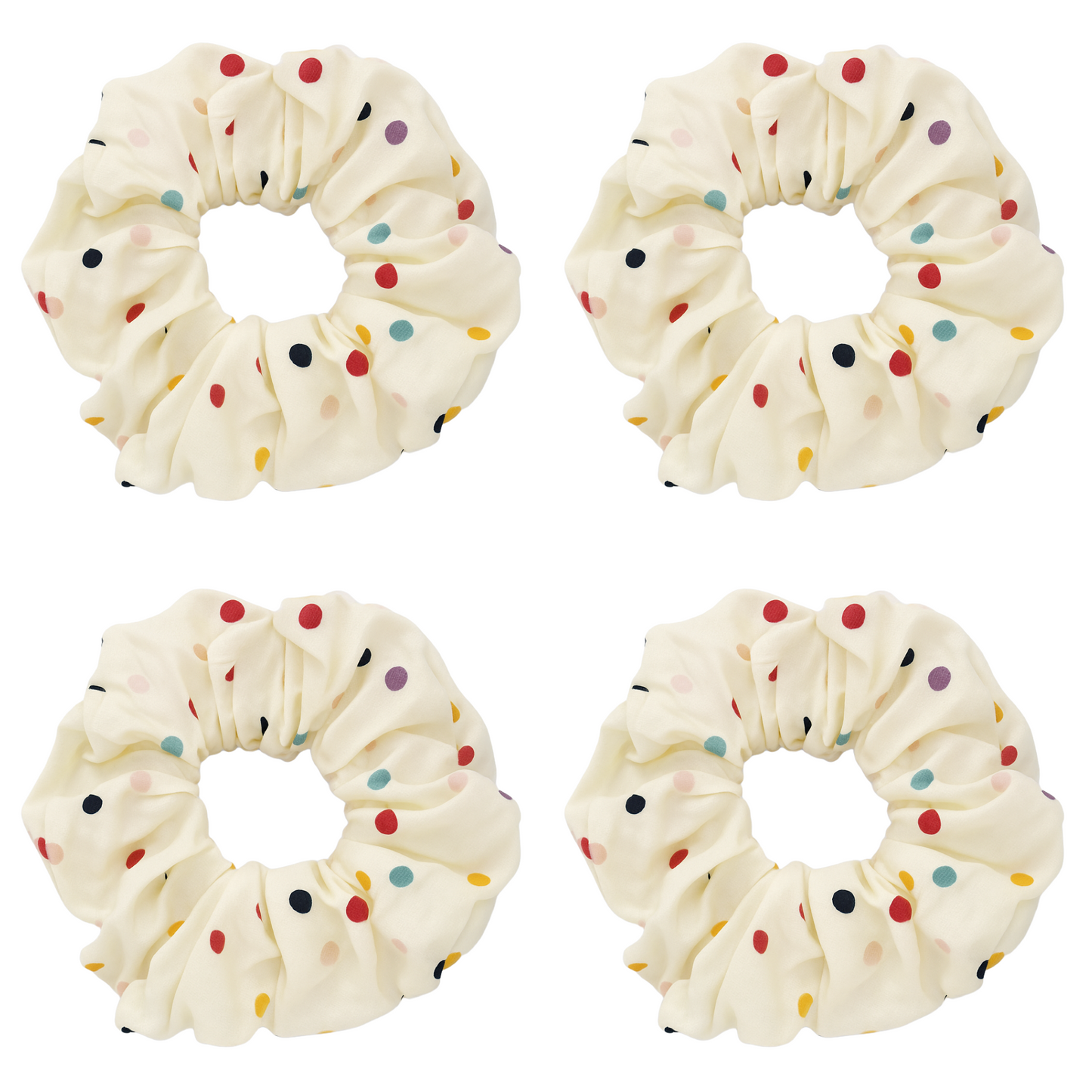 Multicolor Polka Dot Stretch Headbands for Women & Girls