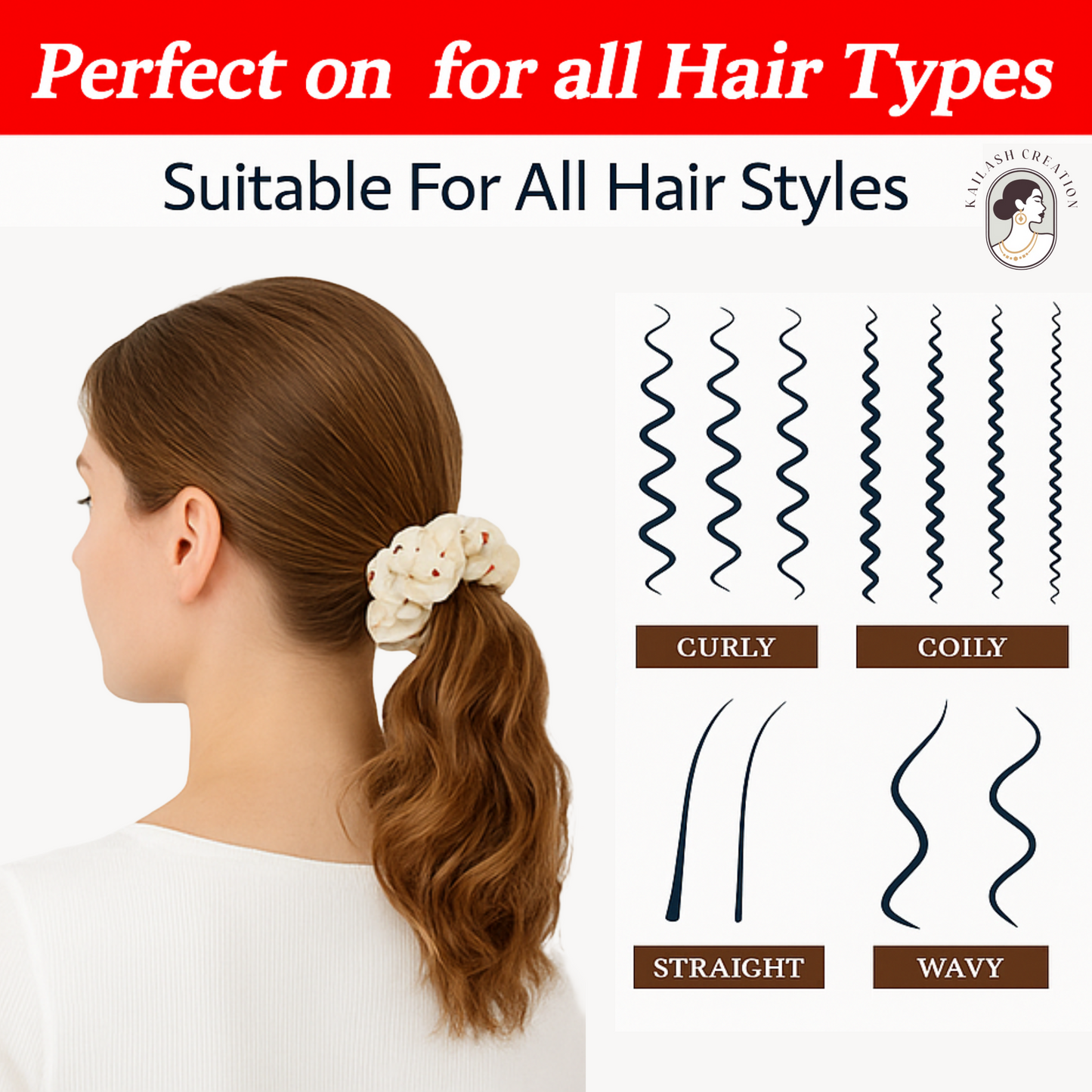 Multicolor Polka Dot Stretch Headbands for Women & Girls