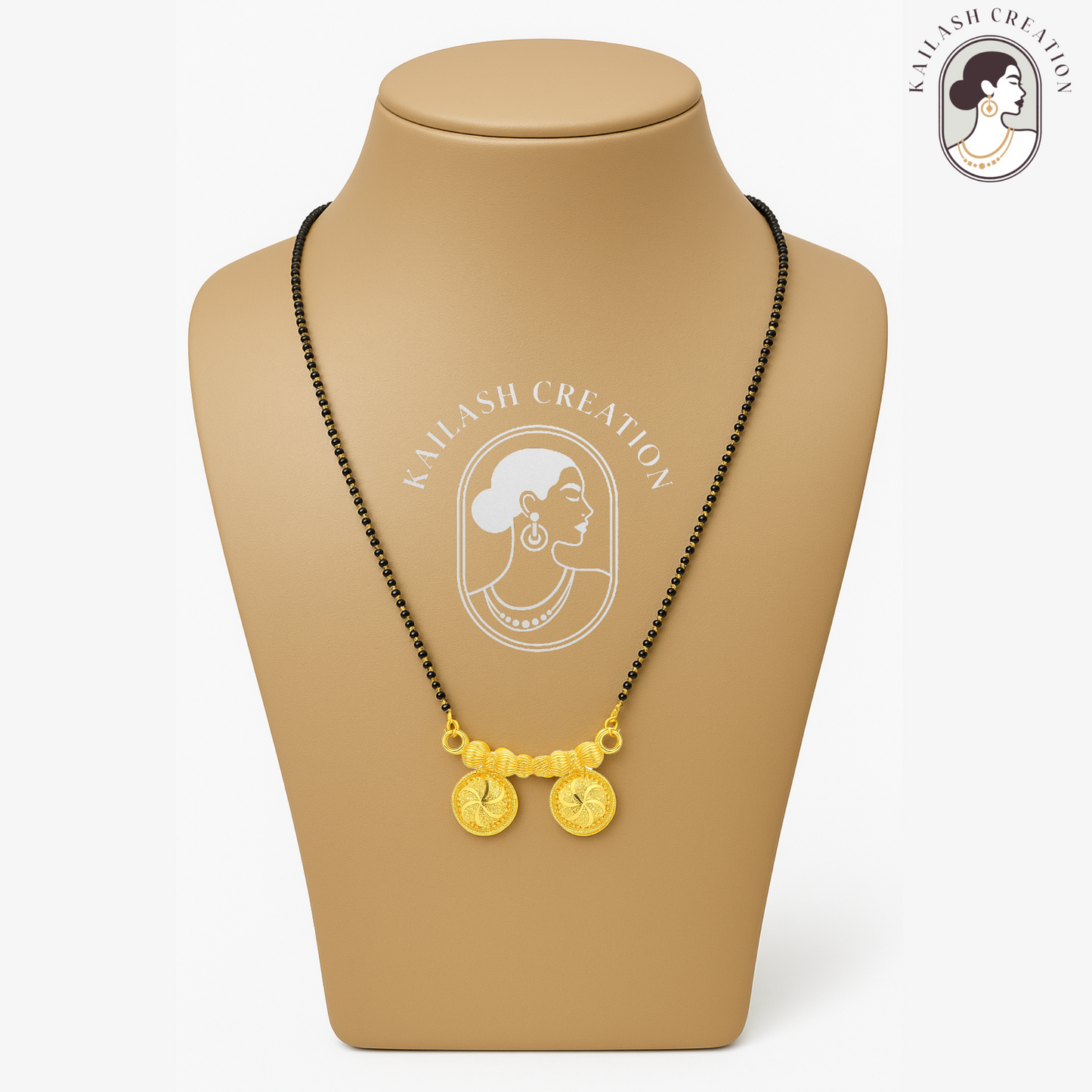 Saanvi Gold Twin Coin Mangalsutra