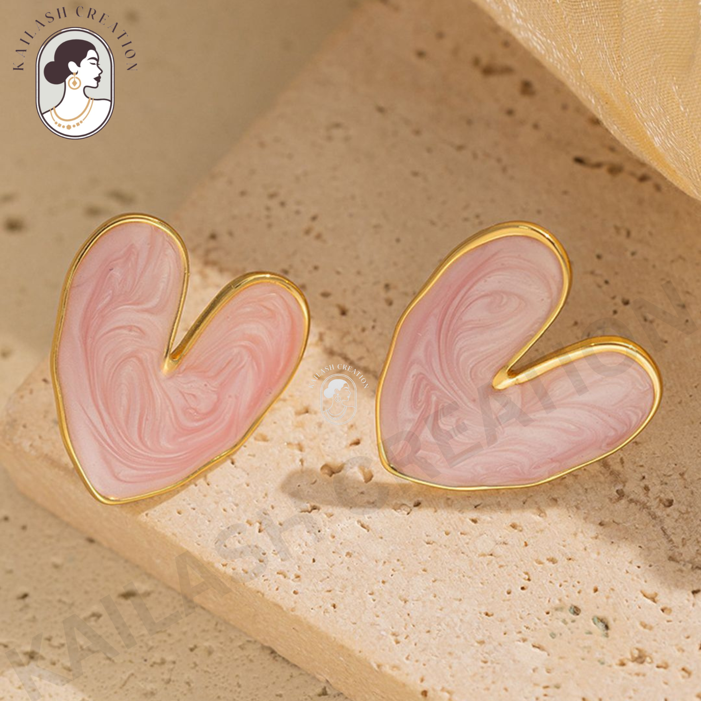 Love Heart Shape Earrings for Women and Girls Stylish