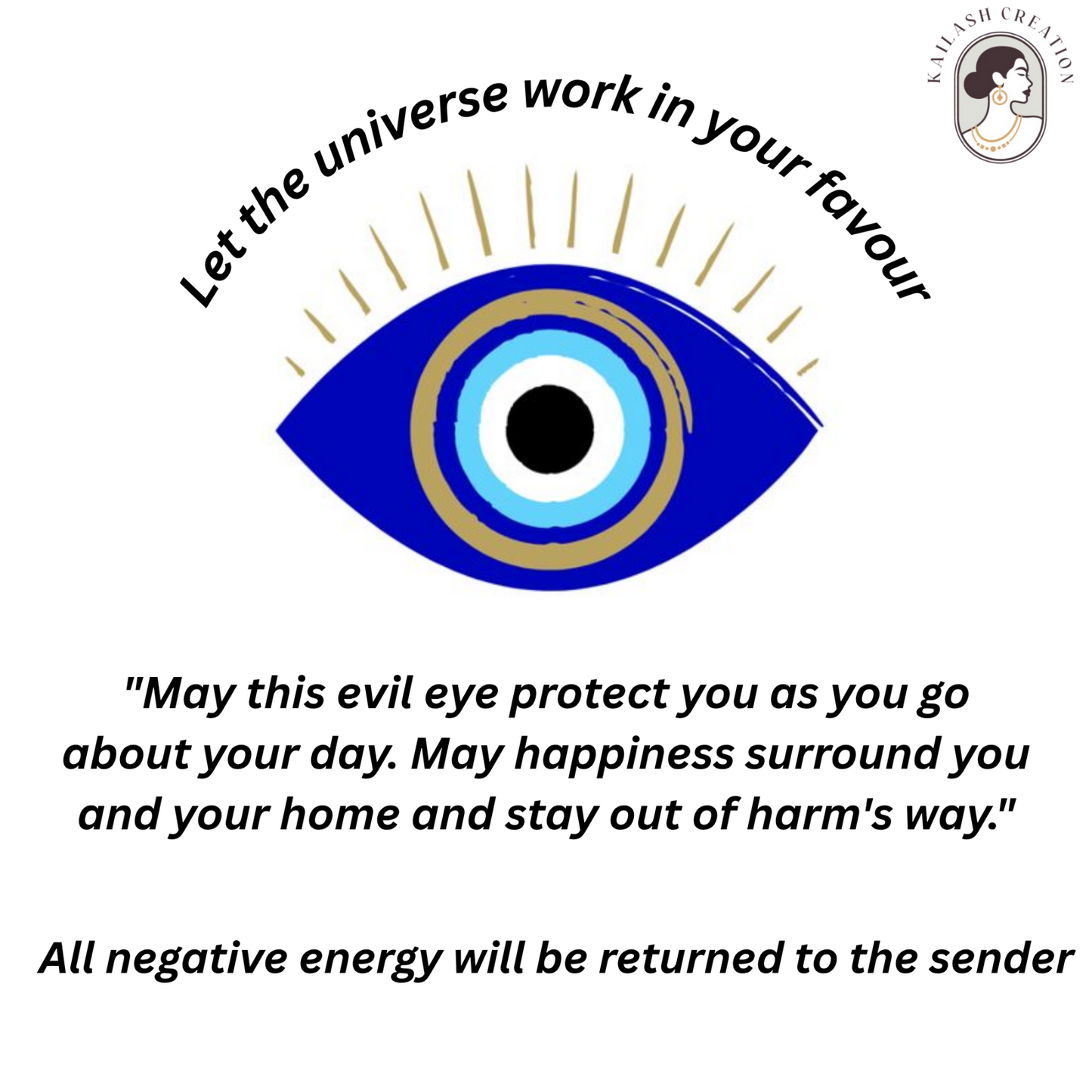 Black and Milky Evil Eye Bracelet for Men & Women