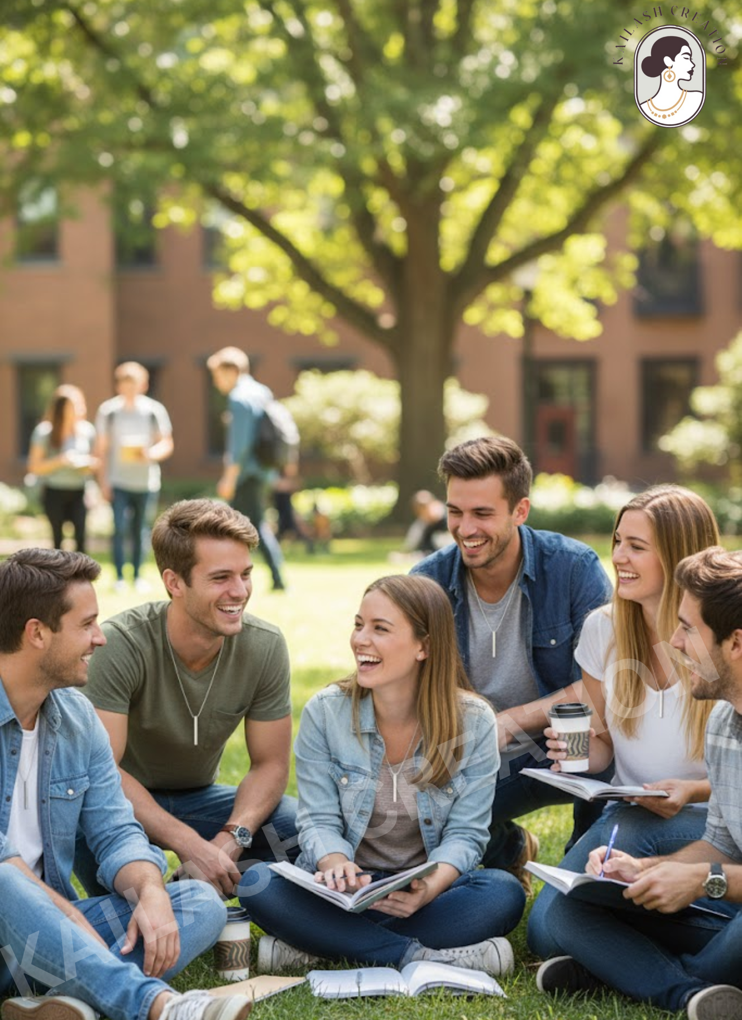 Anti Tarnish 3D Silver Cuboid Vertical Bar Pendant for Men and Boys