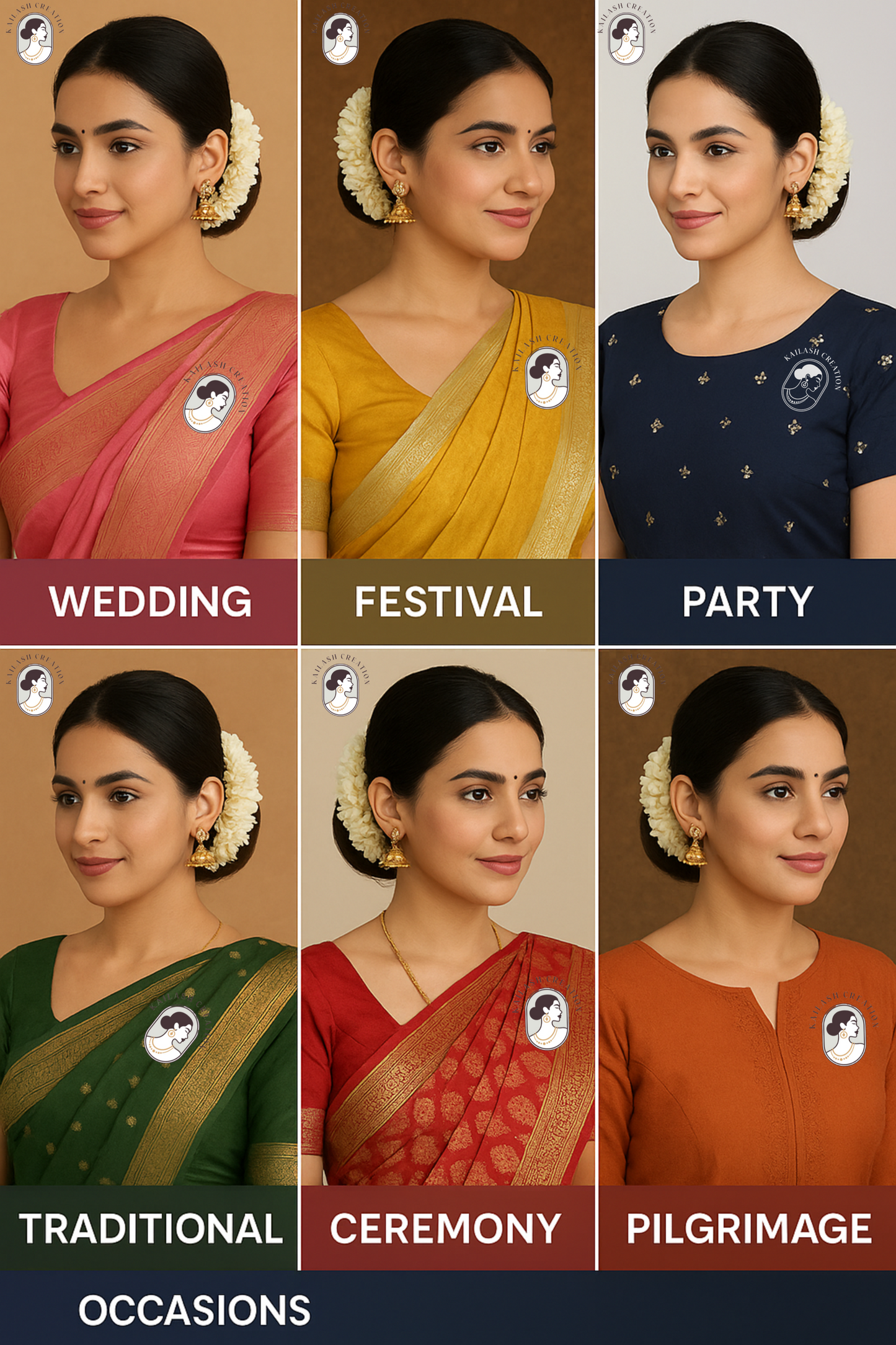 Reusable Artificial Mogra Flower Hair Gajra for Women - Off White - 15 Inches