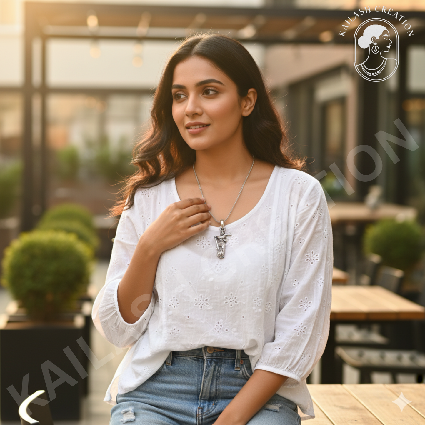 Anti Tarnish Stainless Steel Lord Mahabali Hanuman Ji Pendant for Boys and Men