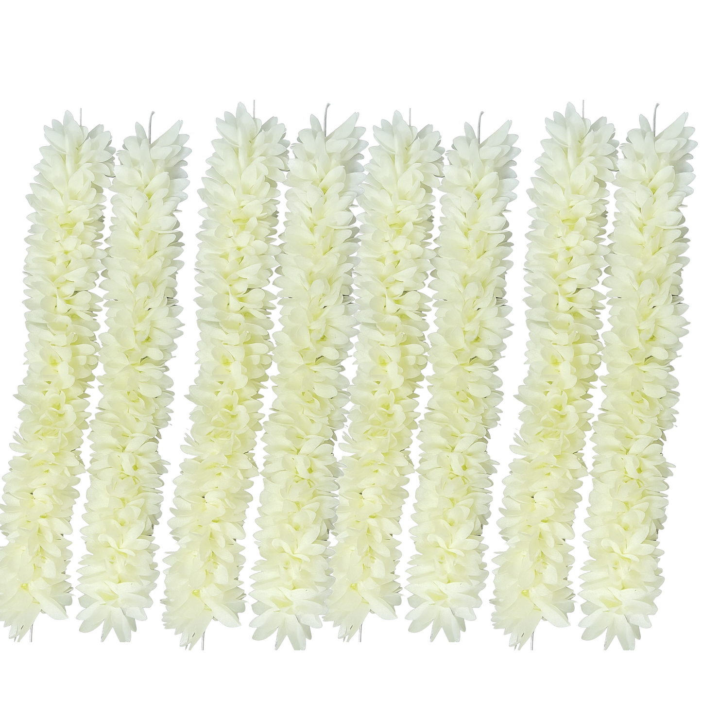 Reusable Artificial Mogra Flower Hair Gajra for Women - Off White - 15 Inches