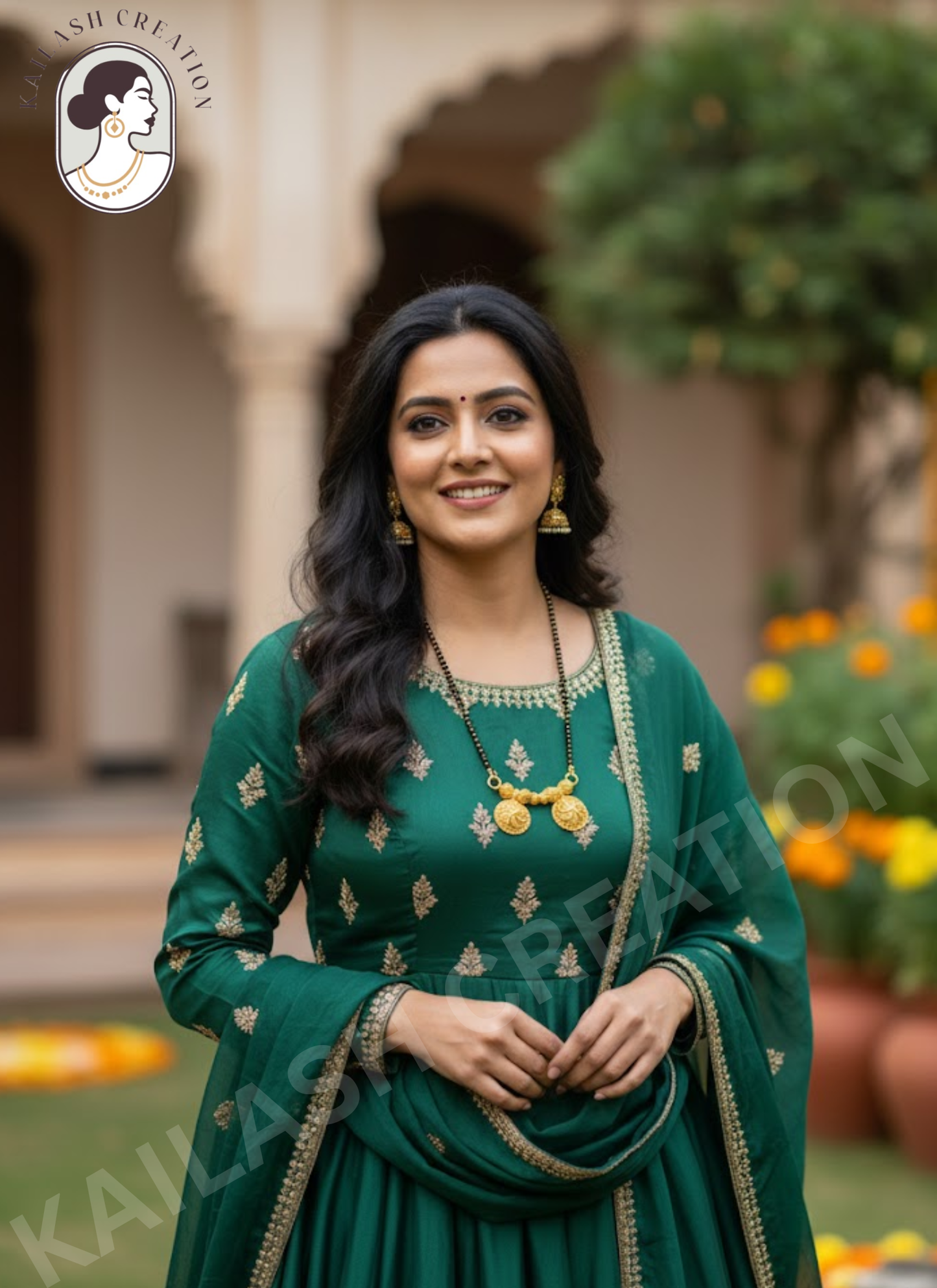 Saanvi Gold Twin Coin Mangalsutra