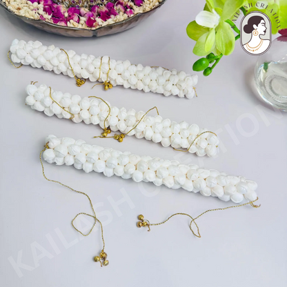 Artificial Jasmine Mogra Flower Hair Gajra Garland Juda Decoration Phool Gazra