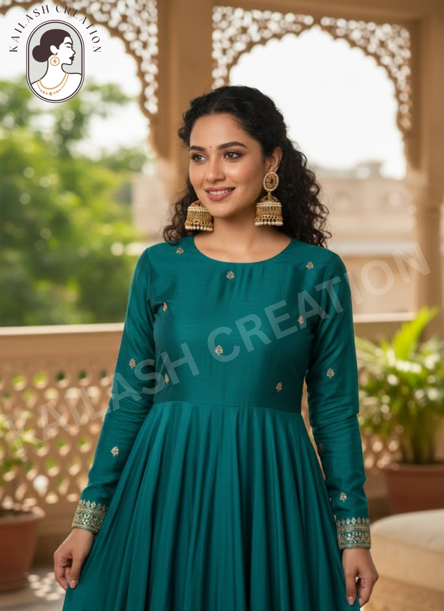 Rajwadi Pearl Jhumka Earrings for Women Stylish