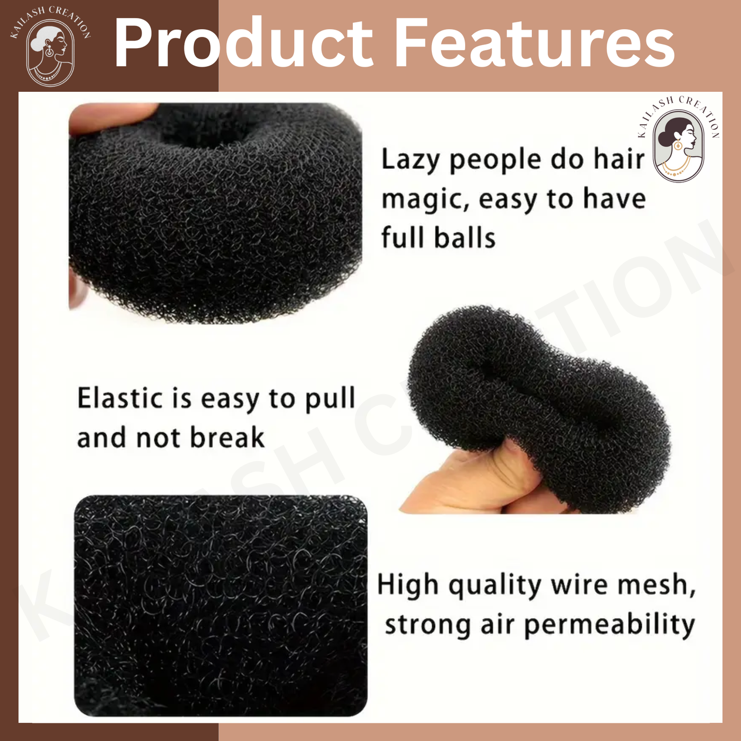 Donut Hair Bun Maker for Women and Girls