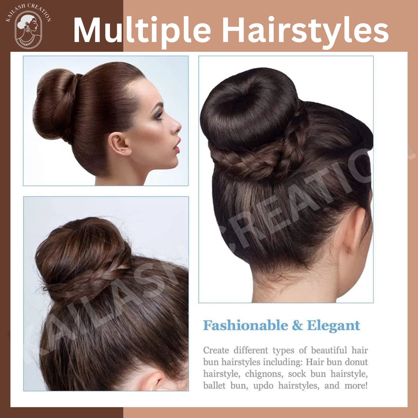 Donut Hair Bun Maker for Women and Girls