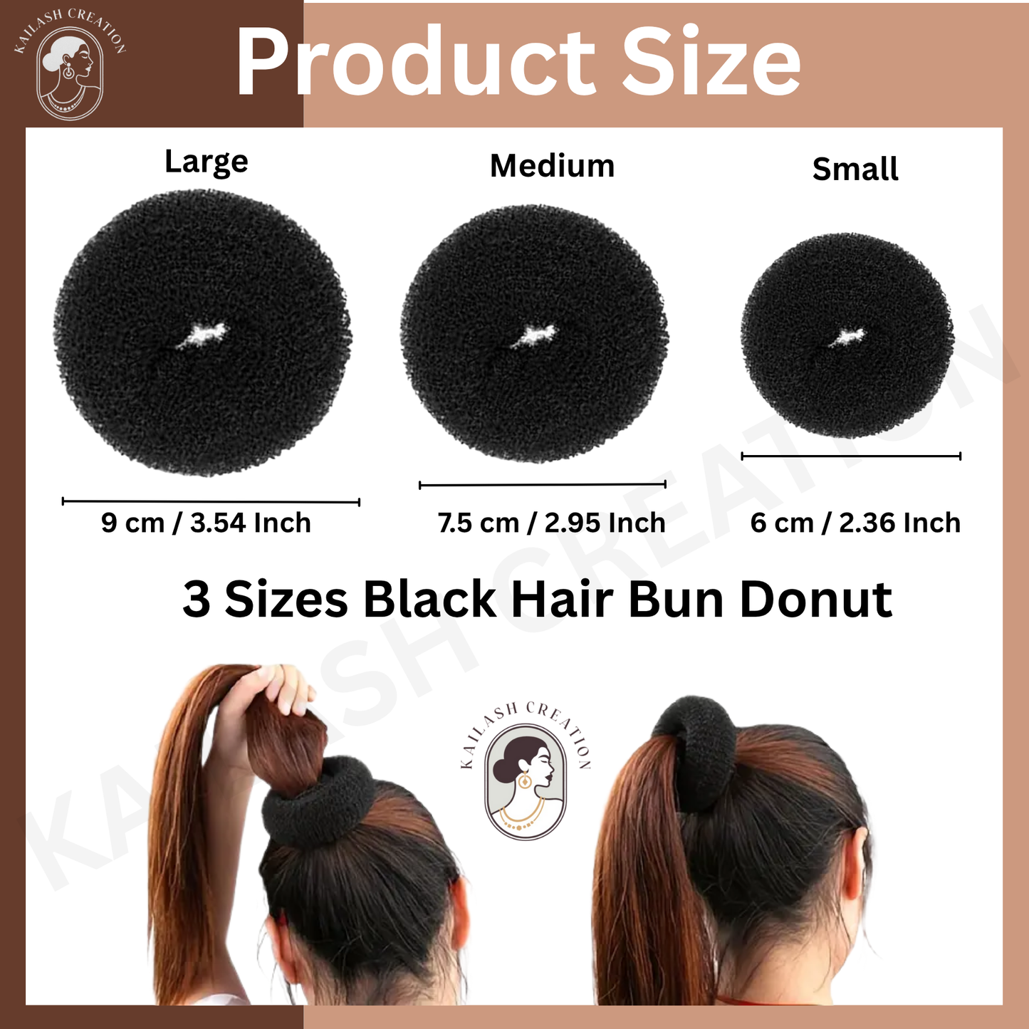Donut Hair Bun Maker for Women and Girls