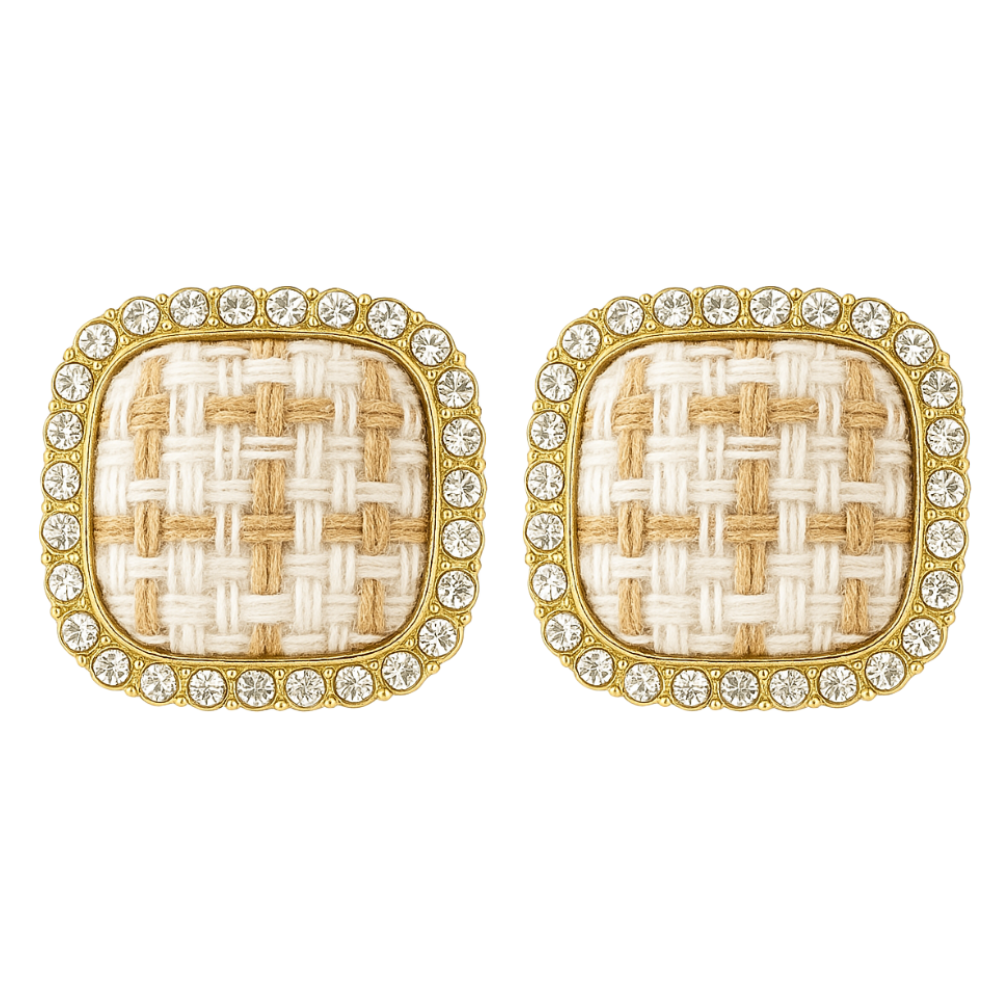 Vintage Diamond Romantic Korean Geometric Earrings for Women
