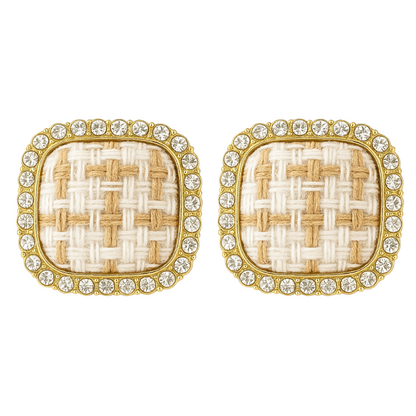 Vintage Diamond Romantic Korean Geometric Earrings for Women