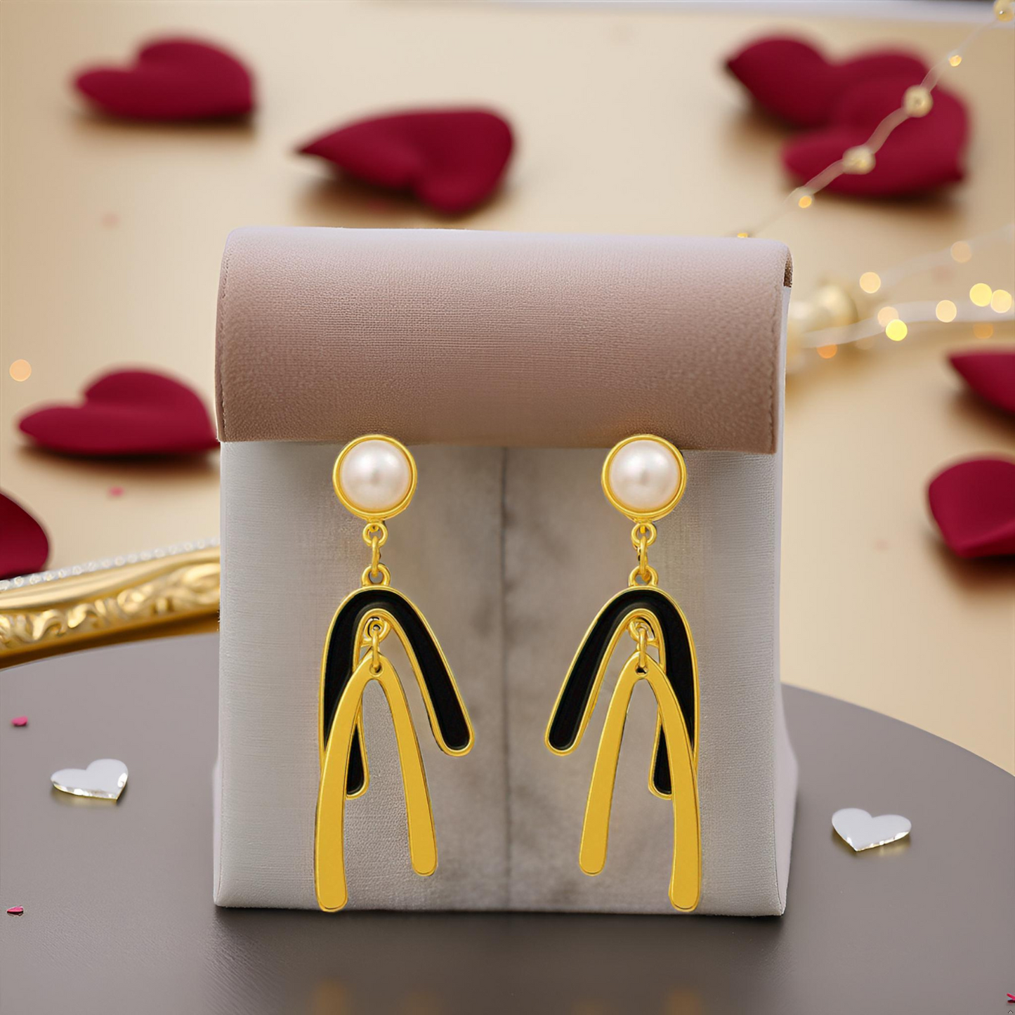 K-Pop Inspired  Elegant & Luxurious Pearl Tassel Long Drop Earrings for Women