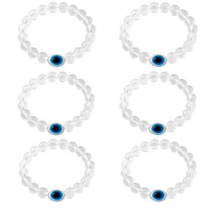Transparent Evil Eye Bracelet Beads Set for Men & Women