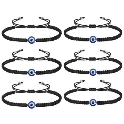 Macrame Design Handmade Adjustable Black Thread Nazariya Bracelet for Protection & Good Luck