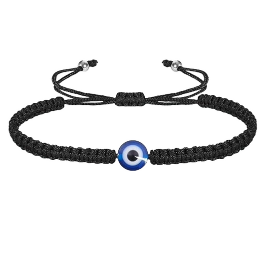 Macrame Design Handmade Adjustable Black Thread Nazariya Bracelet for Protection & Good Luck
