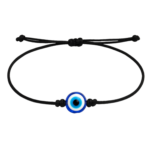 Handmade Adjustable Black Thread Nazariya Bracelet for Protection and Good Luck