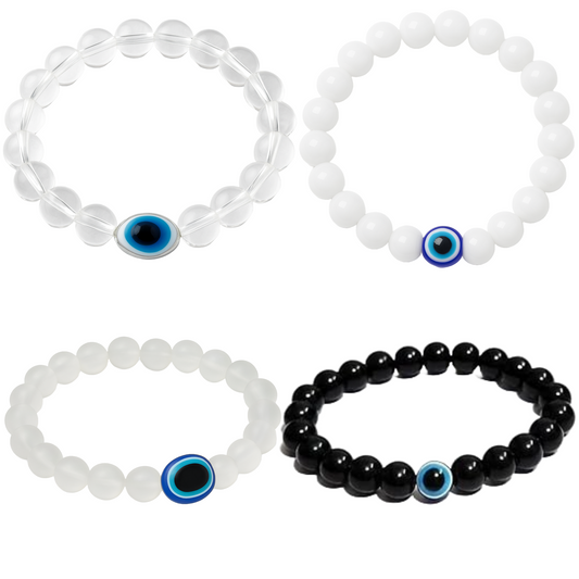 Multicolor Eye Bracelet Beads Set for Men Women Girls and Boys