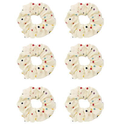 Multicolor Polka Dot Stretch Headbands for Women & Girls