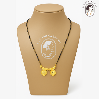 Saanvi Gold Twin Coin Mangalsutra
