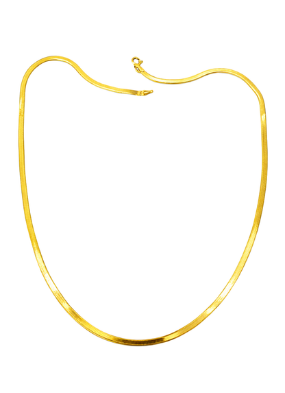 14K Gold Plated Snake Chain Necklace for Women & Men