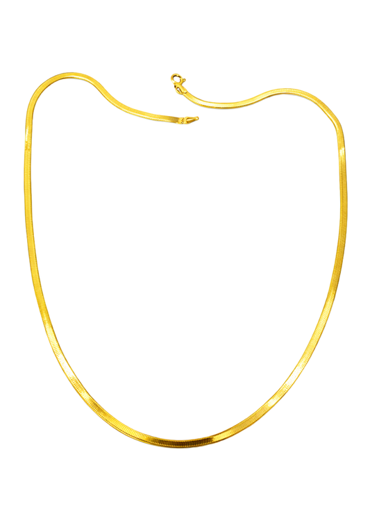 14K Gold Plated Snake Chain Necklace for Women & Men