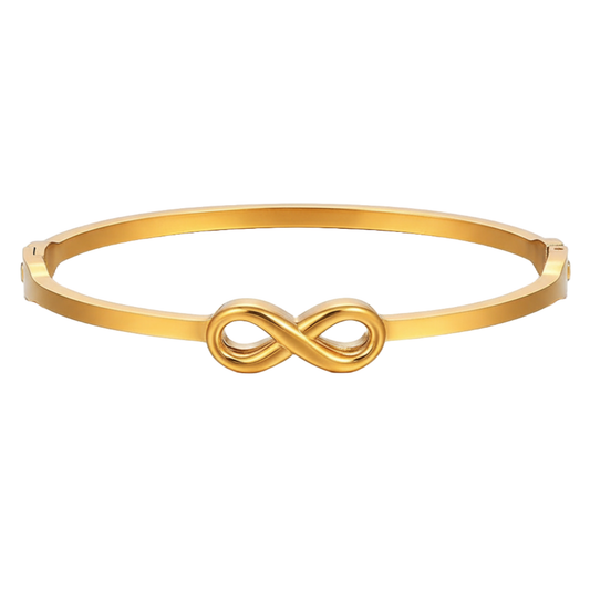 Anti Tarnish 18K Gold Plated Infinity Bracelet for Women and Girls