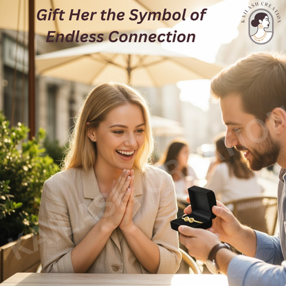 Anti Tarnish 18K Gold Plated Infinity Bracelet for Women and Girls