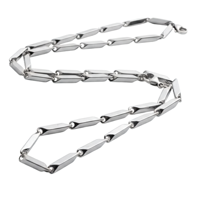 Anti Tarnish 316L Stainless Steel Rice Chain for Men and Boys
