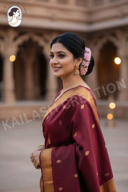 Reusable Artificial Mogra Flower Hair Garland for Women - Pink - 15 Inches