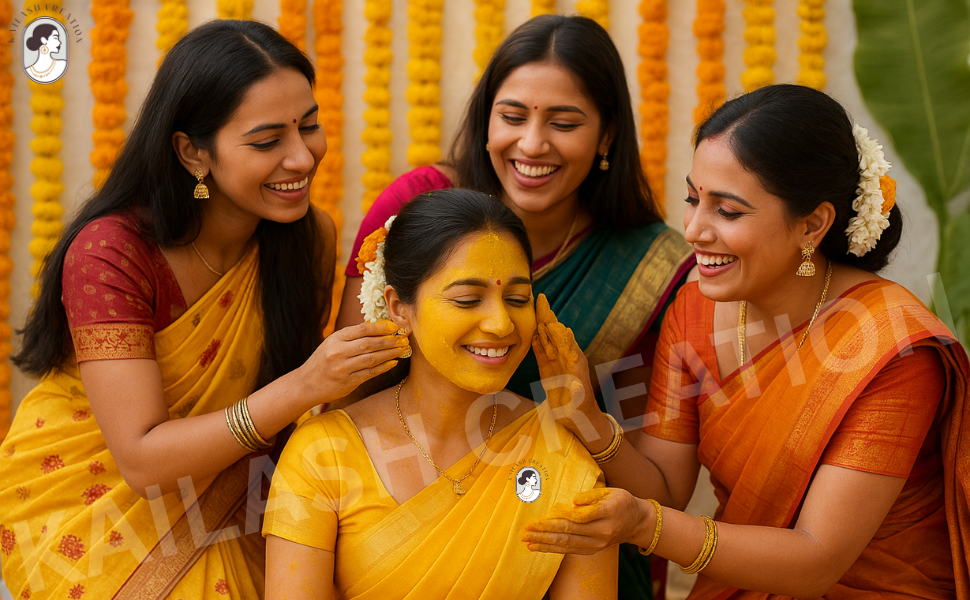 Artificial Mogra Gajra with Scented Jasmine Yellow Flower for Hair Bun & Braids