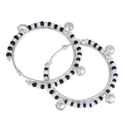 Baby Nazariya Bracelet Kada with Silver Ghungroo Charm