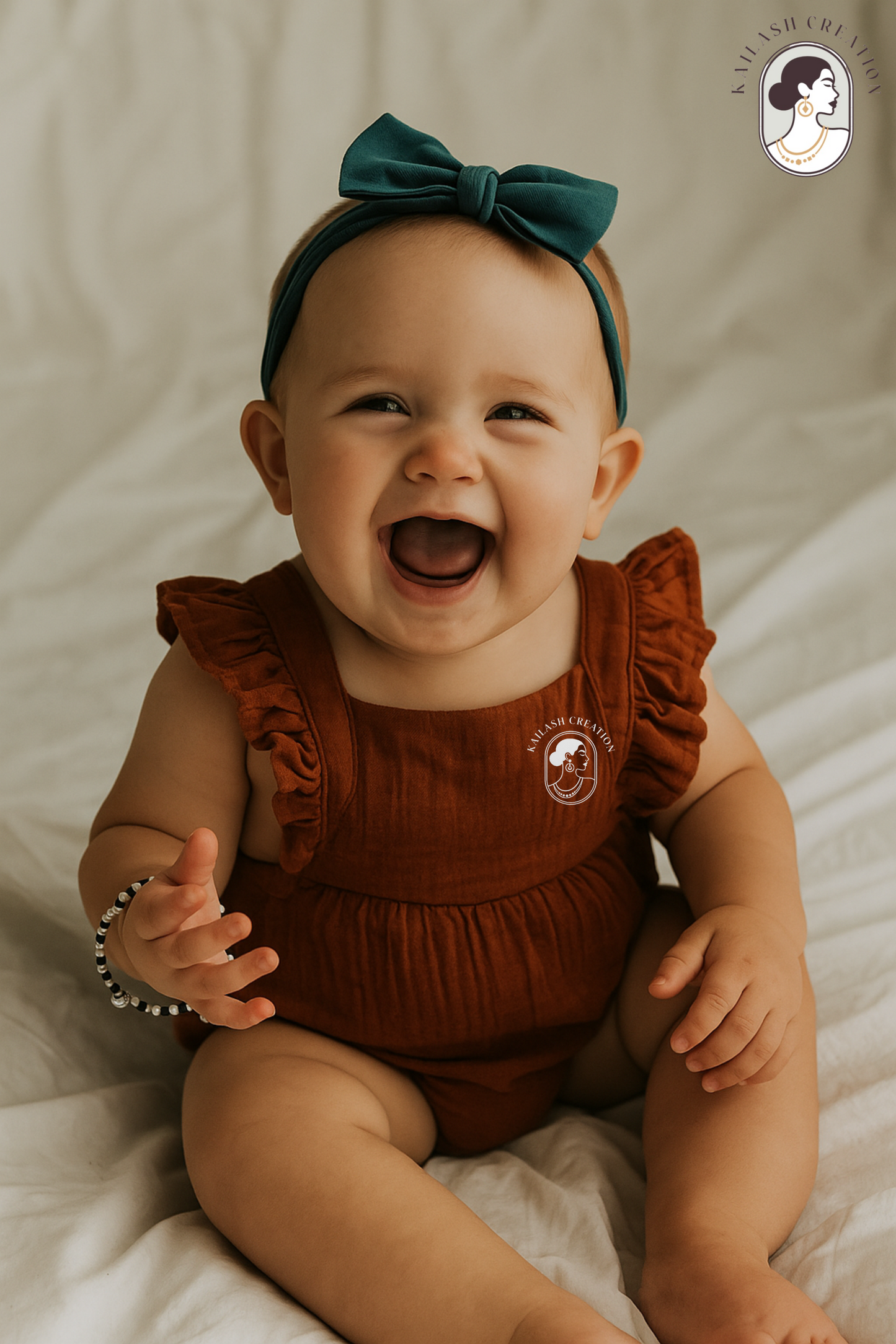 Baby Nazariya Bracelet Kada with Silver Ghungroo Charm