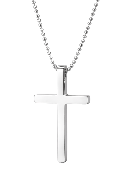 Christian Cross Silver Anti Tarnish Pendant for Men and Boys Stylish