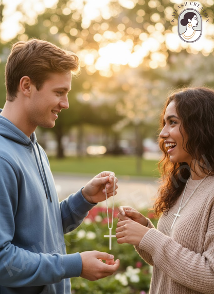 Christian Cross Silver Anti Tarnish Pendant for Men and Boys Stylish