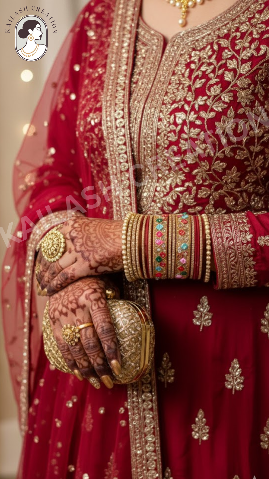 Gold Plated Multicolor Stone Bracelet & Bangle Set for Women & Girls