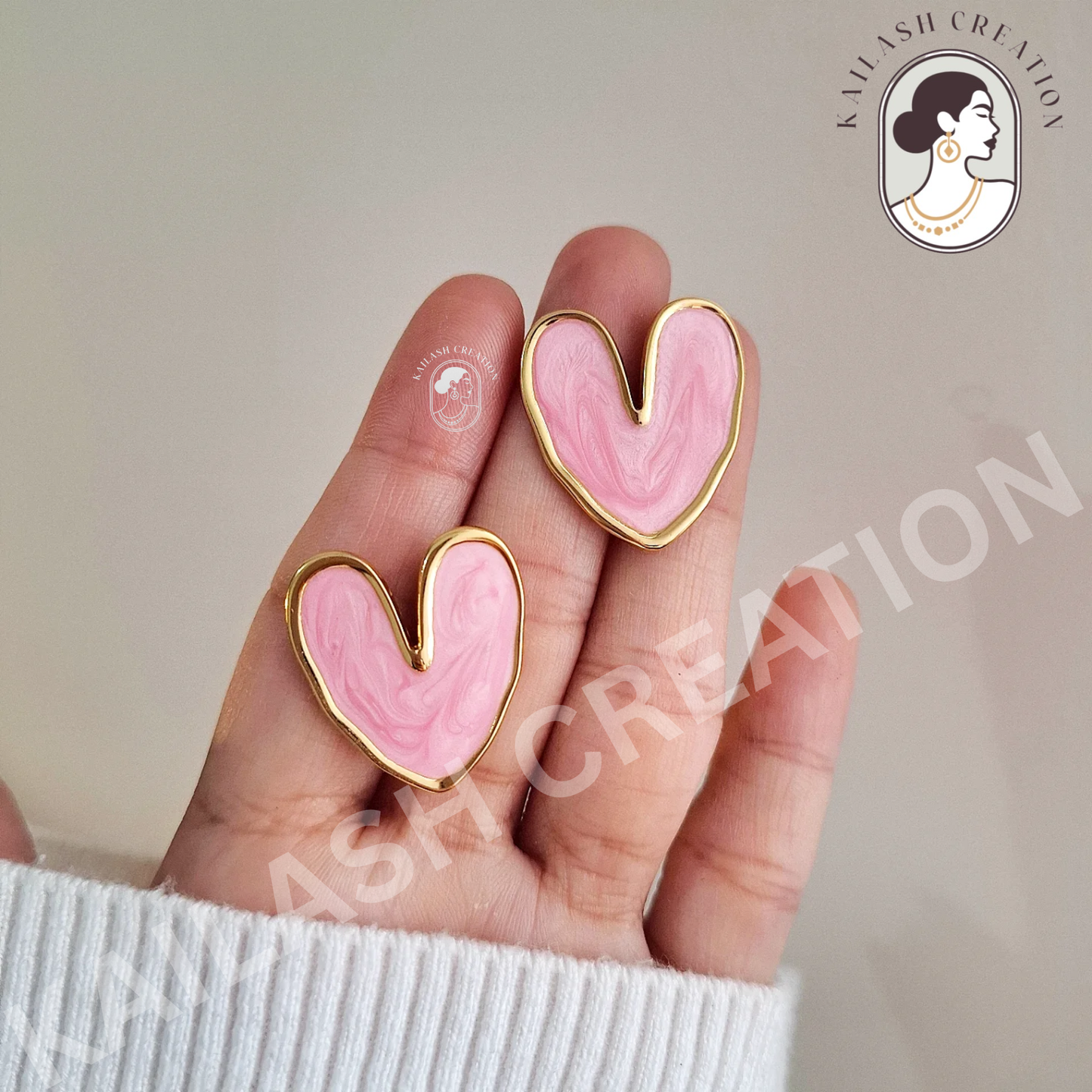 Love Heart Shape Earrings for Women and Girls Stylish