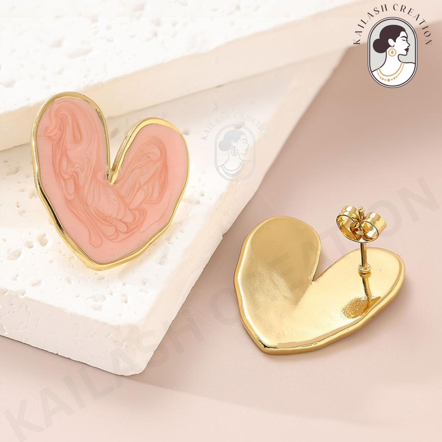 Love Heart Shape Earrings for Women and Girls Stylish
