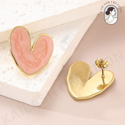 Love Heart Shape Earrings for Women and Girls Stylish