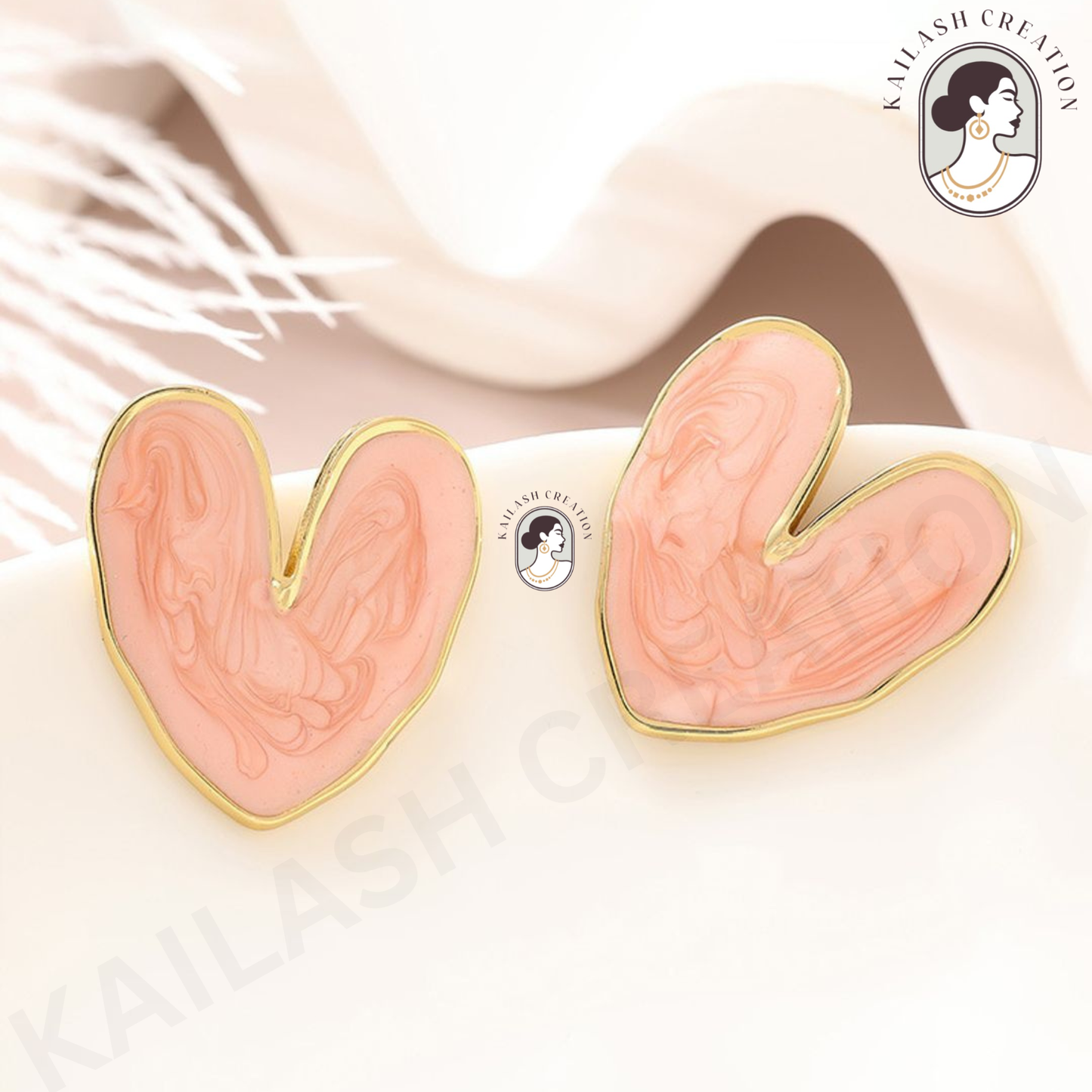 Love Heart Shape Earrings for Women and Girls Stylish