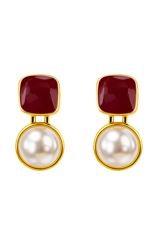 Pearl Drop Earrings for Women & Girls Stylish