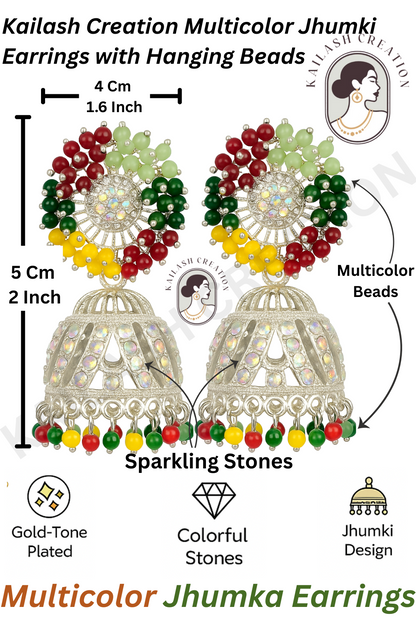 Multicolor Jhumki Earrings for Women & Girls